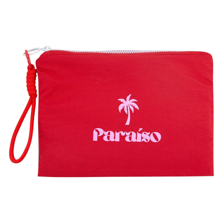 MSH Palm Tree Paraiso Makeup Bag Red