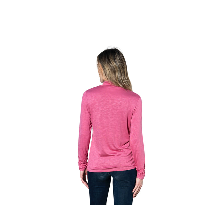 Marble High Neck Top Pink