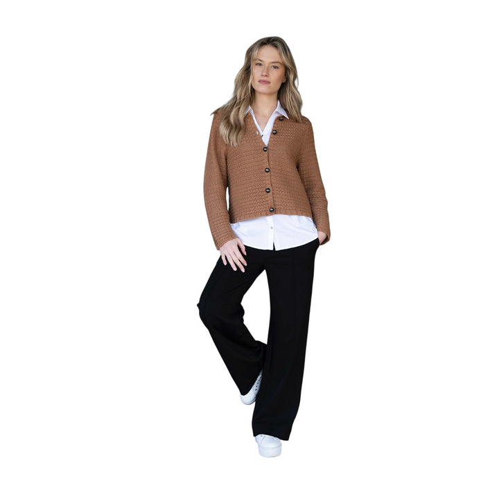 Marble Chunky Knit Cardigan Tobacco
