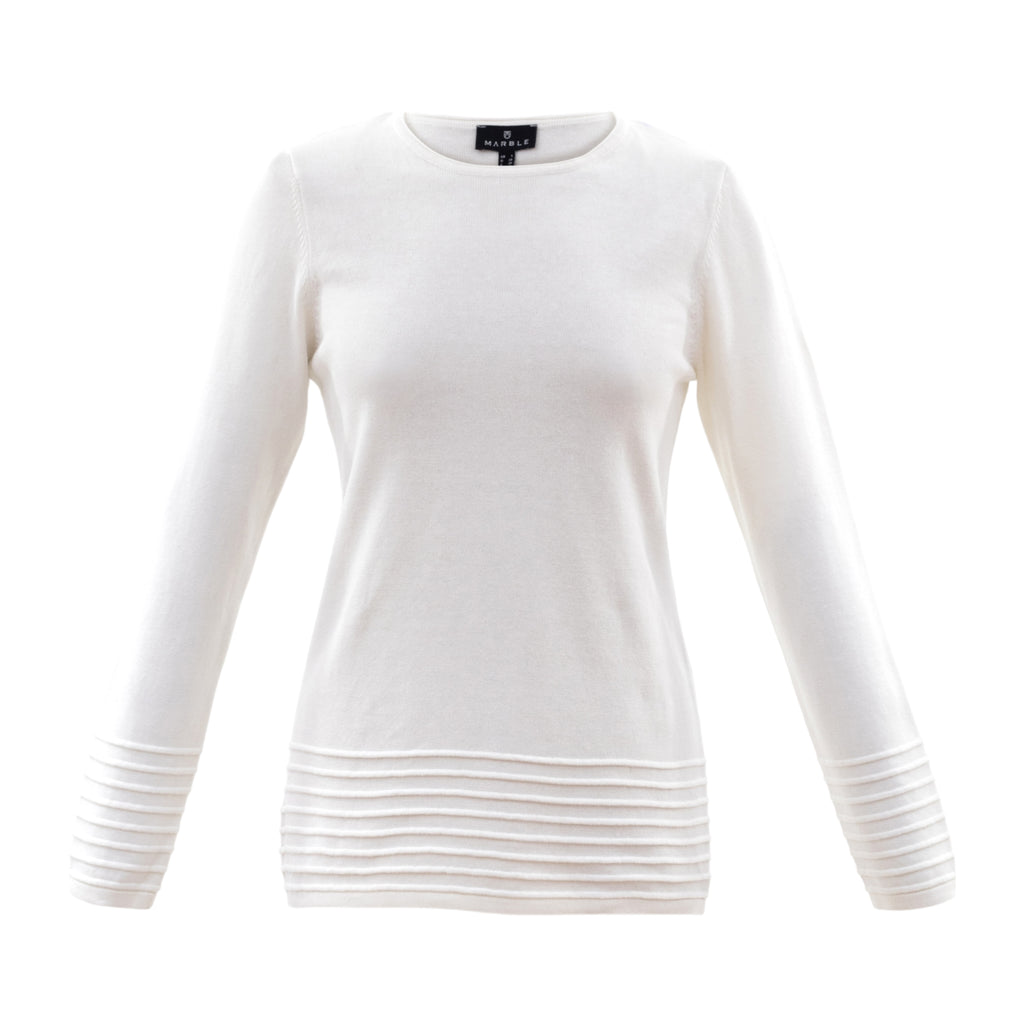 Marble-Round-Neck-Sweater-White-Product-Image-Front-View