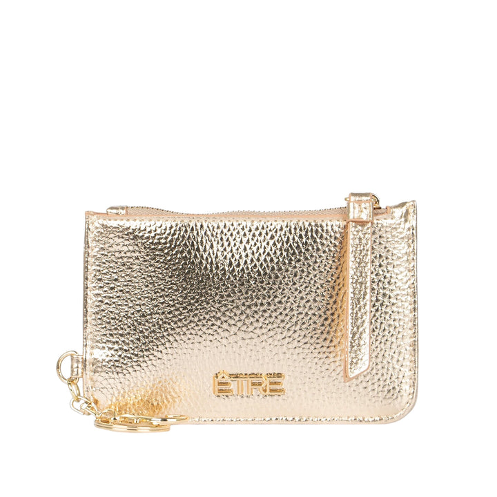 Etre Mia Metallic Card Holder Gold