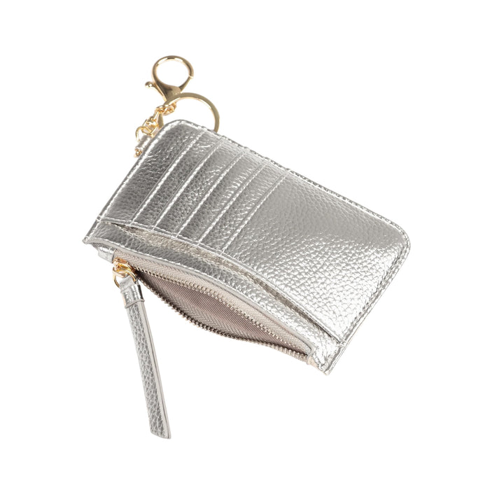 Etre Mia Metallic Card Holder Silver