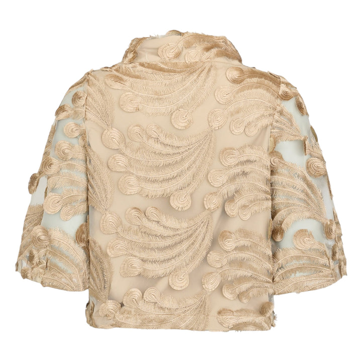 Noen Appplique Blouse Camel