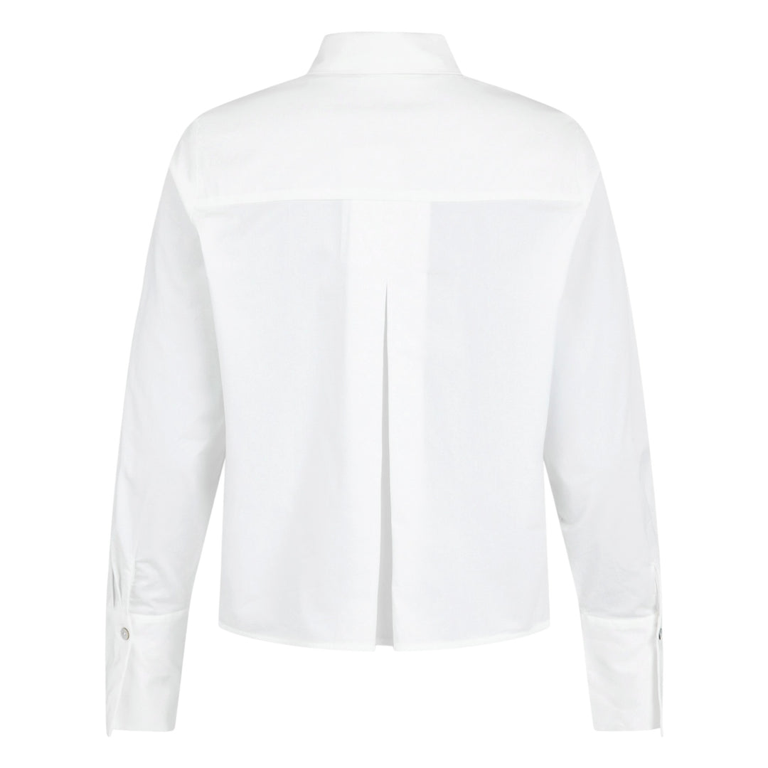 Noen Shirt with Flower Applique Cream
