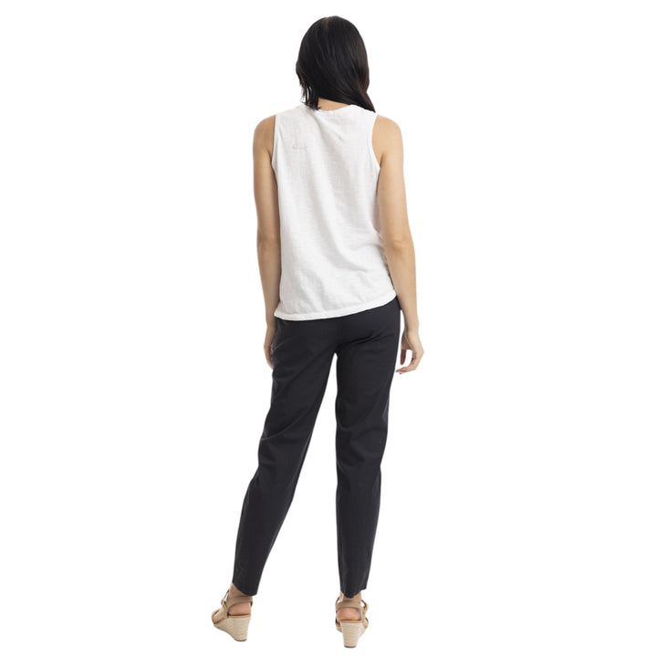 Orientique Cotton Vest Top White