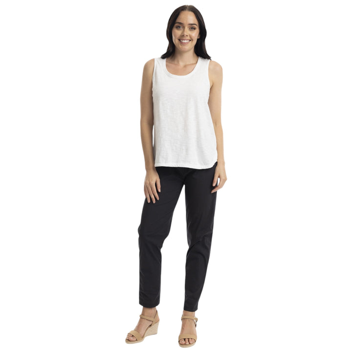 Orientique Cotton Vest Top White