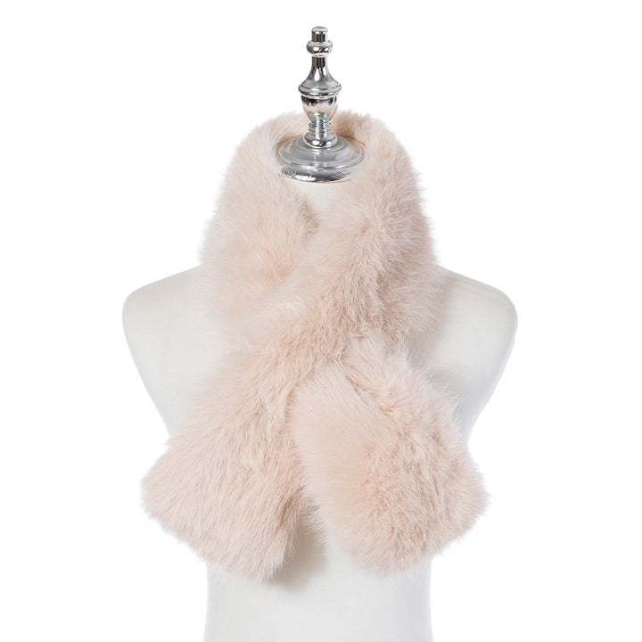 Park Lane Faux Fur Scarf Linen