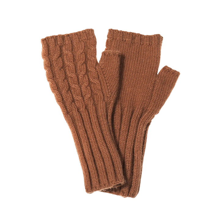Park Lane Fingerless Gloves Mocha Mousse