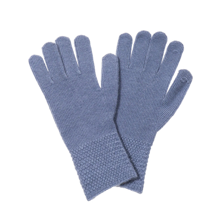 Park Lane Knitted Gloves Chine Blue