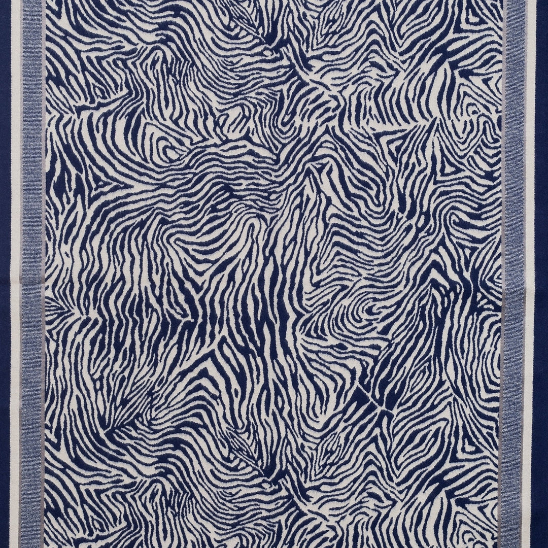 Park Lane Navy Printed Scarf