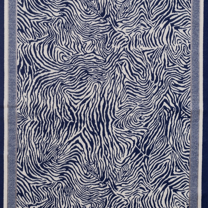Park Lane Navy Printed Scarf