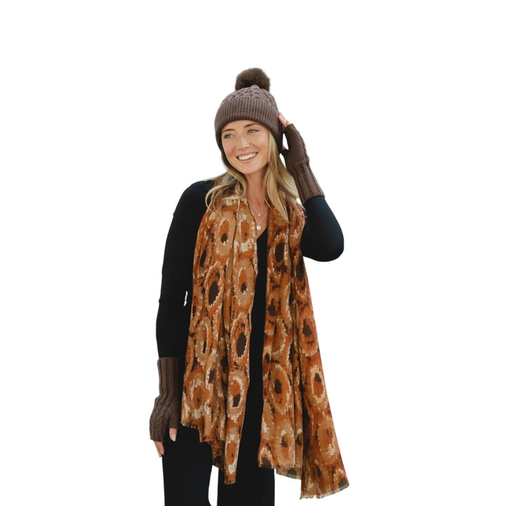Park Lane Pompom Hat Cocoa