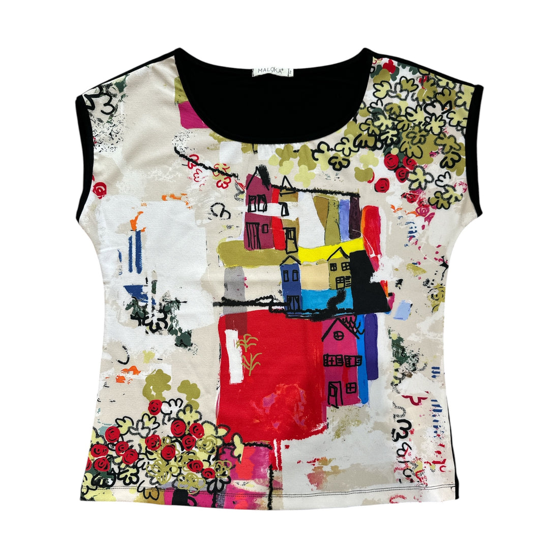 Maloka Davy Printed Front T-Shirt Dolce Vita