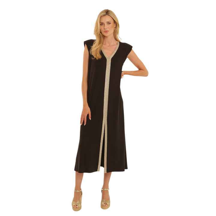 Pomodoro Cupro Dress Black