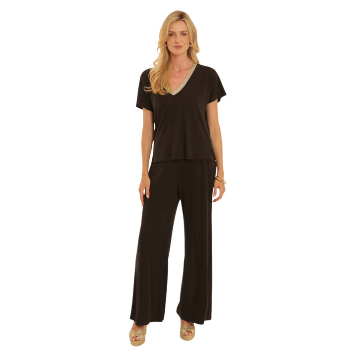 Pomodoro Cupro Trousers Black