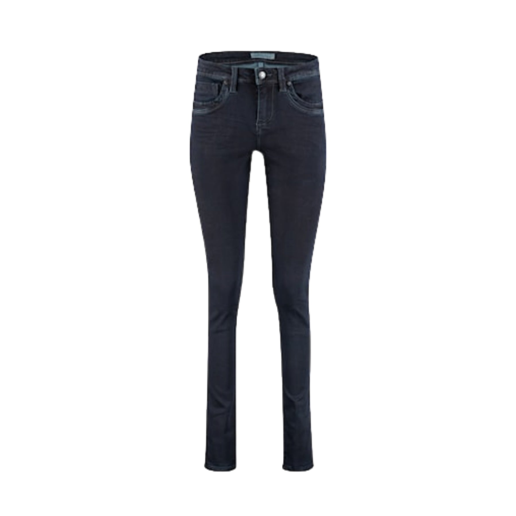 Srach Incon Button Deep Blue Denim Slim Leg Jean | Red Button Jeans – Secret Boutique
