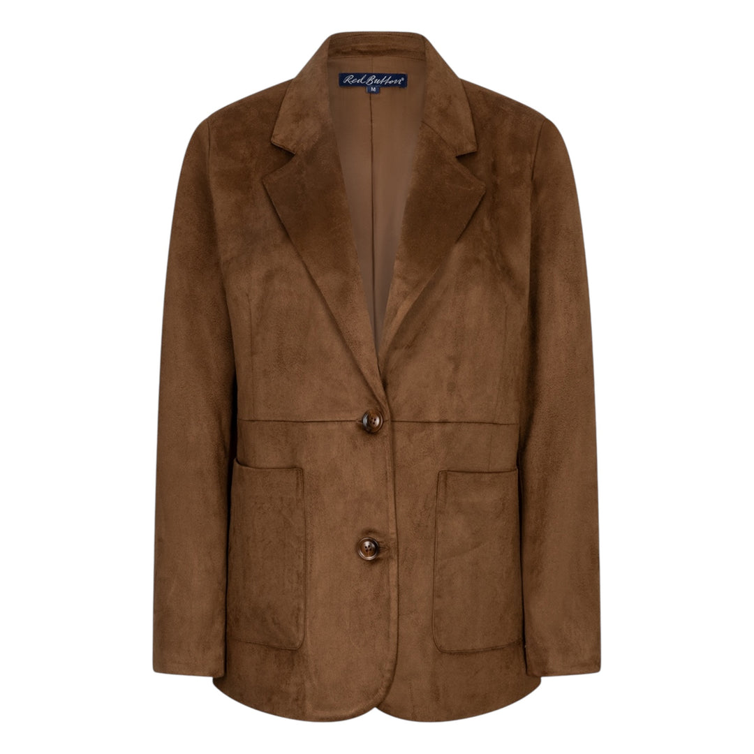 Red Button Suedine Blazer Praline