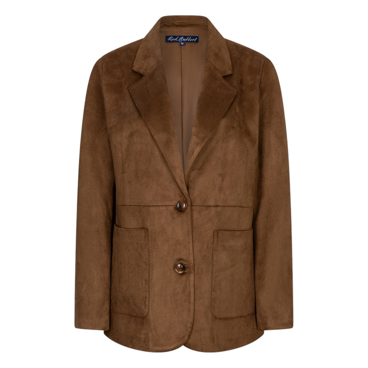 Red Button Suedine Blazer Praline