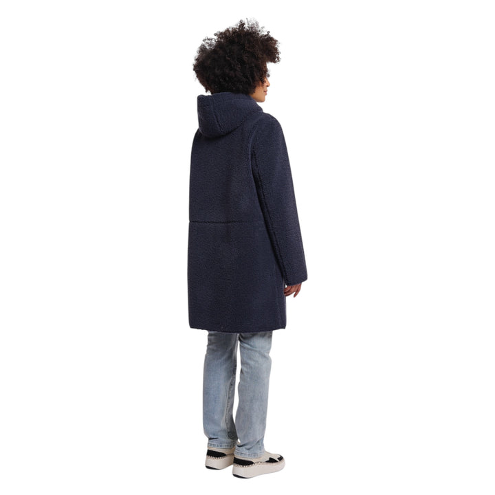 Rino & Pelle Alina Long Reversible Coat Night Grey