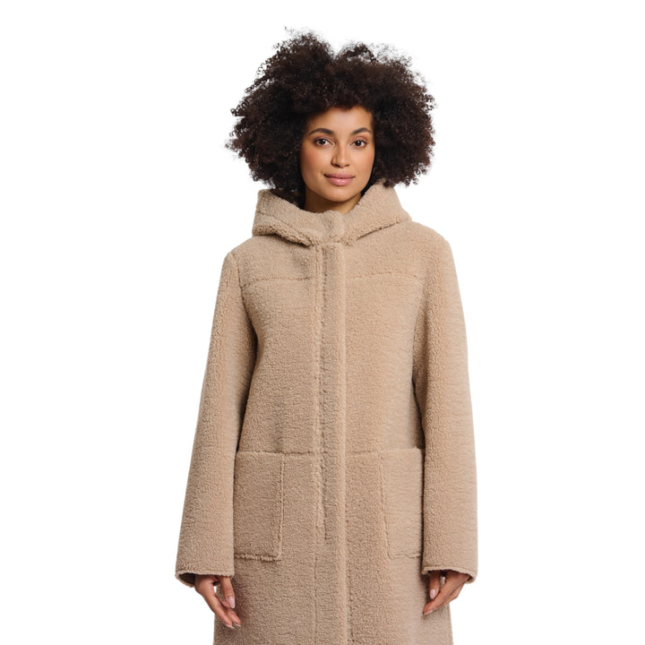 Rino & Pelle Alina Long Reversible Coat Oat