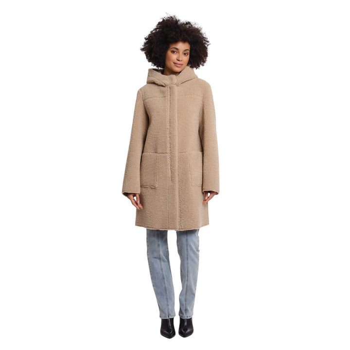 Rino & Pelle Alina Long Reversible Coat Oat