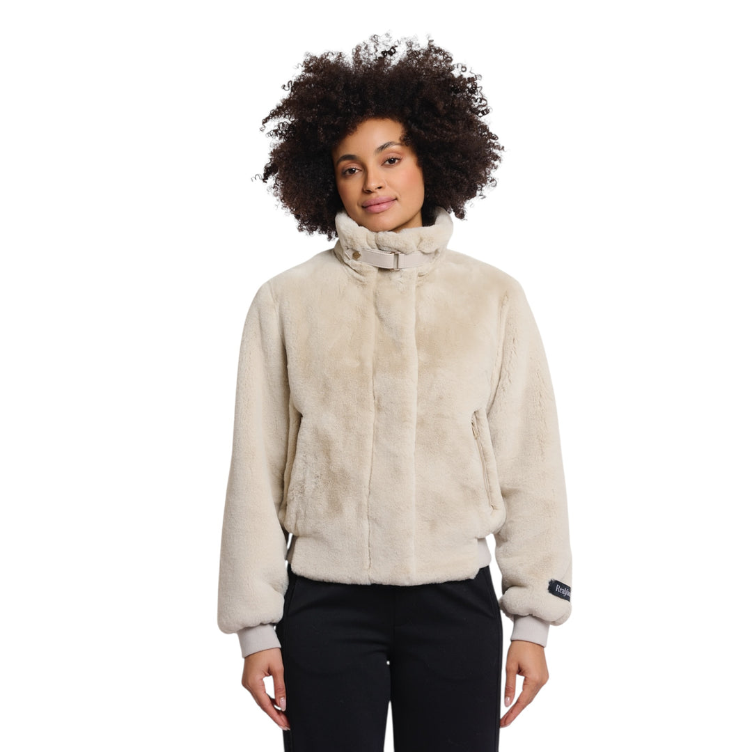 Rino & Pelle Ambra Short Faux Fur Jacket Birch