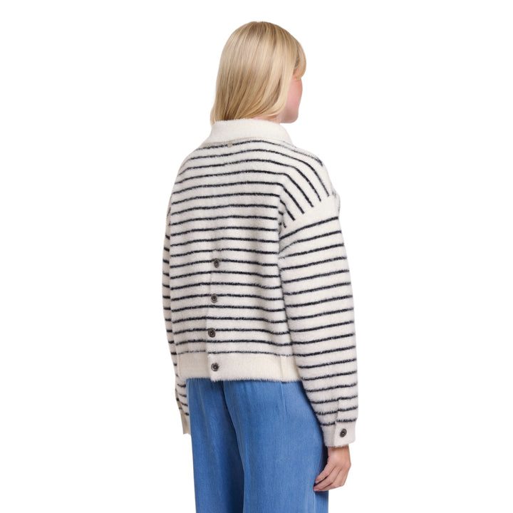 Rino & Pelle Bubbly Jacket Black & White Stripe