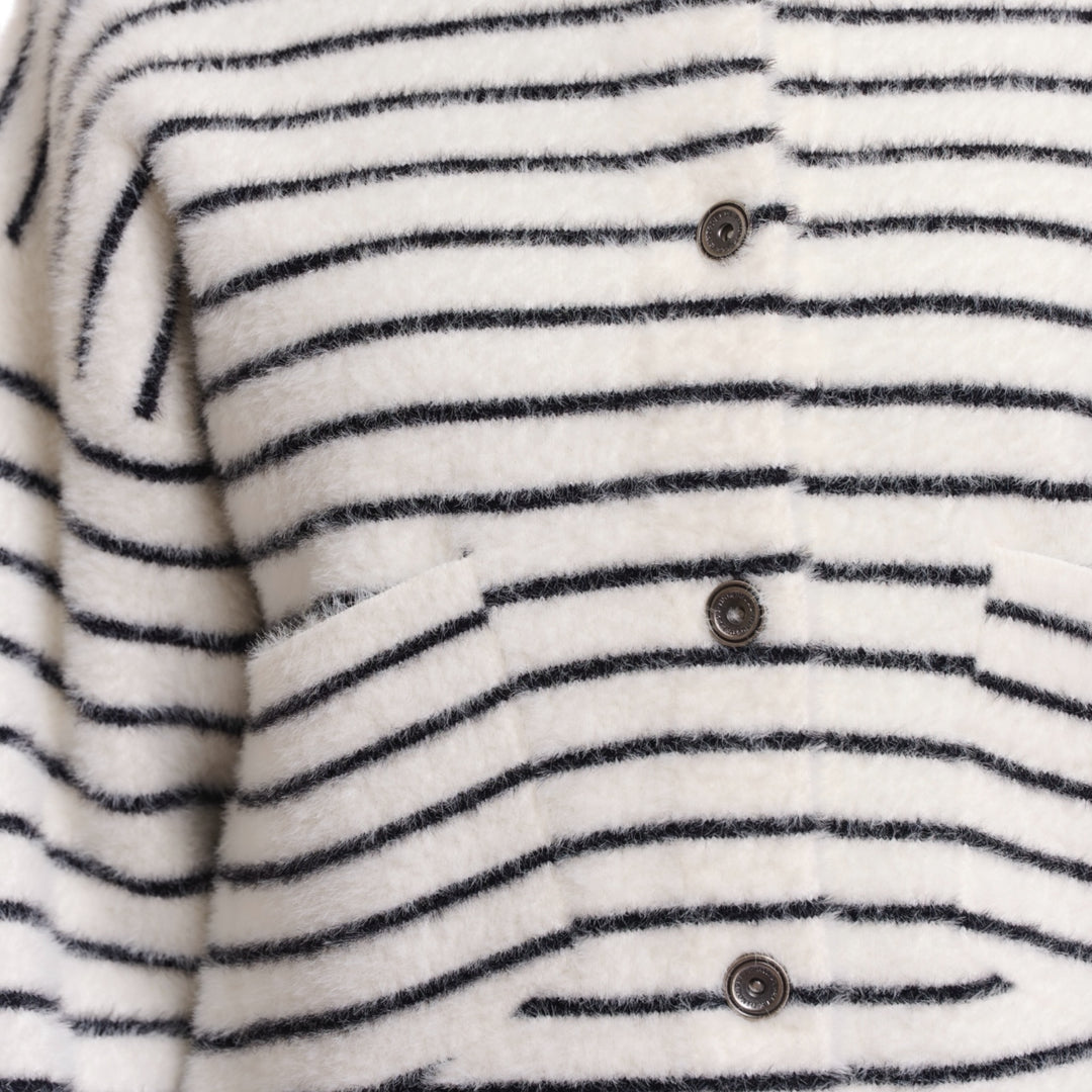 Rino & Pelle Bubbly Jacket Black & White Stripe