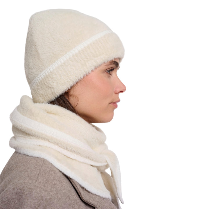 Rino & Pelle Connie Beanie Hat Birch Snow