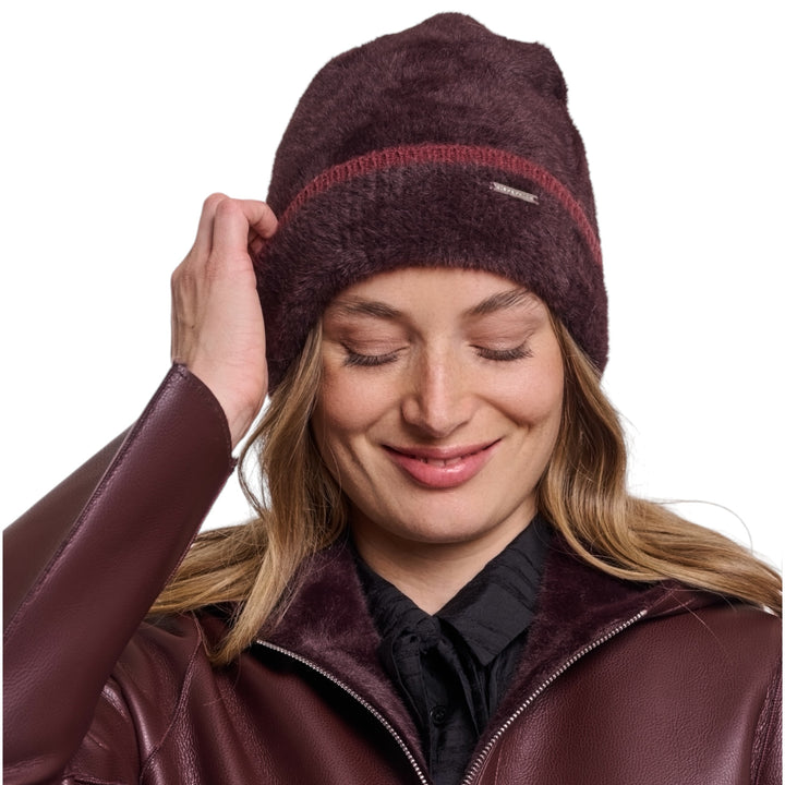 Rino & Pelle Connie Beanie Hat Fudge Sangria