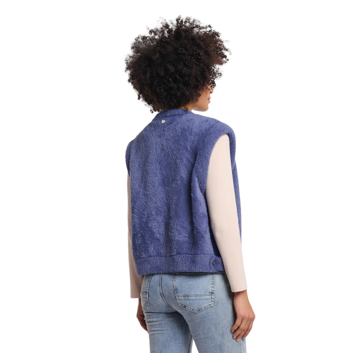 Rino & Pelle Elona Short Waistcoat Blue Shadow