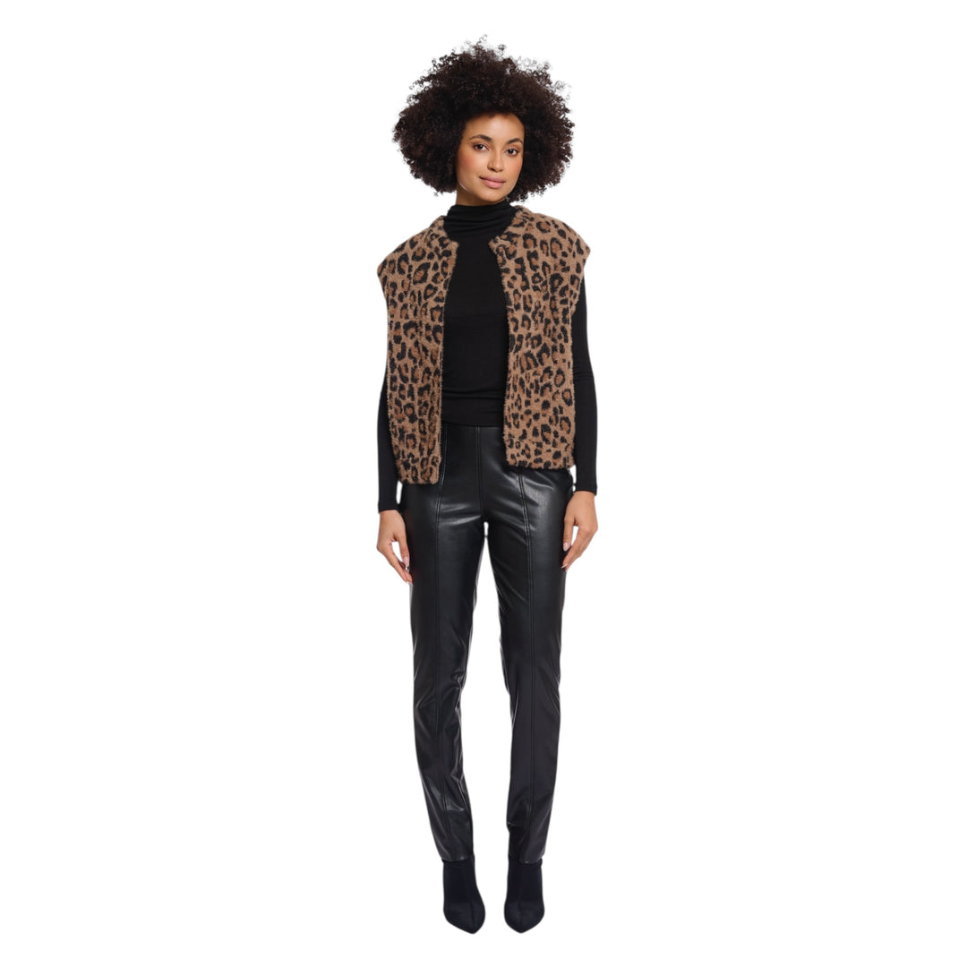 Rino & Pelle Elona Short Waistcoat Leopard