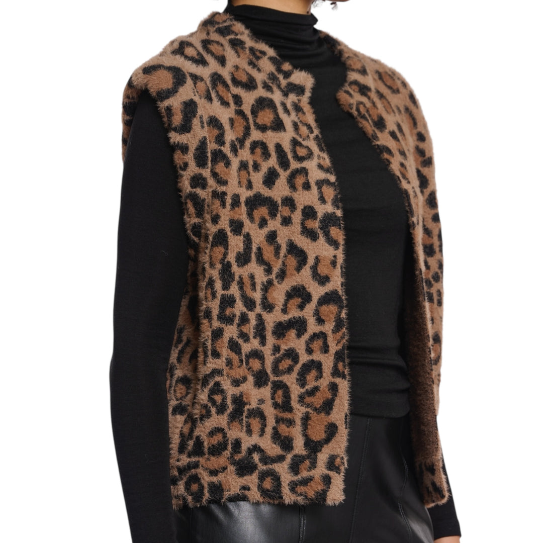 Rino & Pelle Elona Short Waistcoat Leopard
