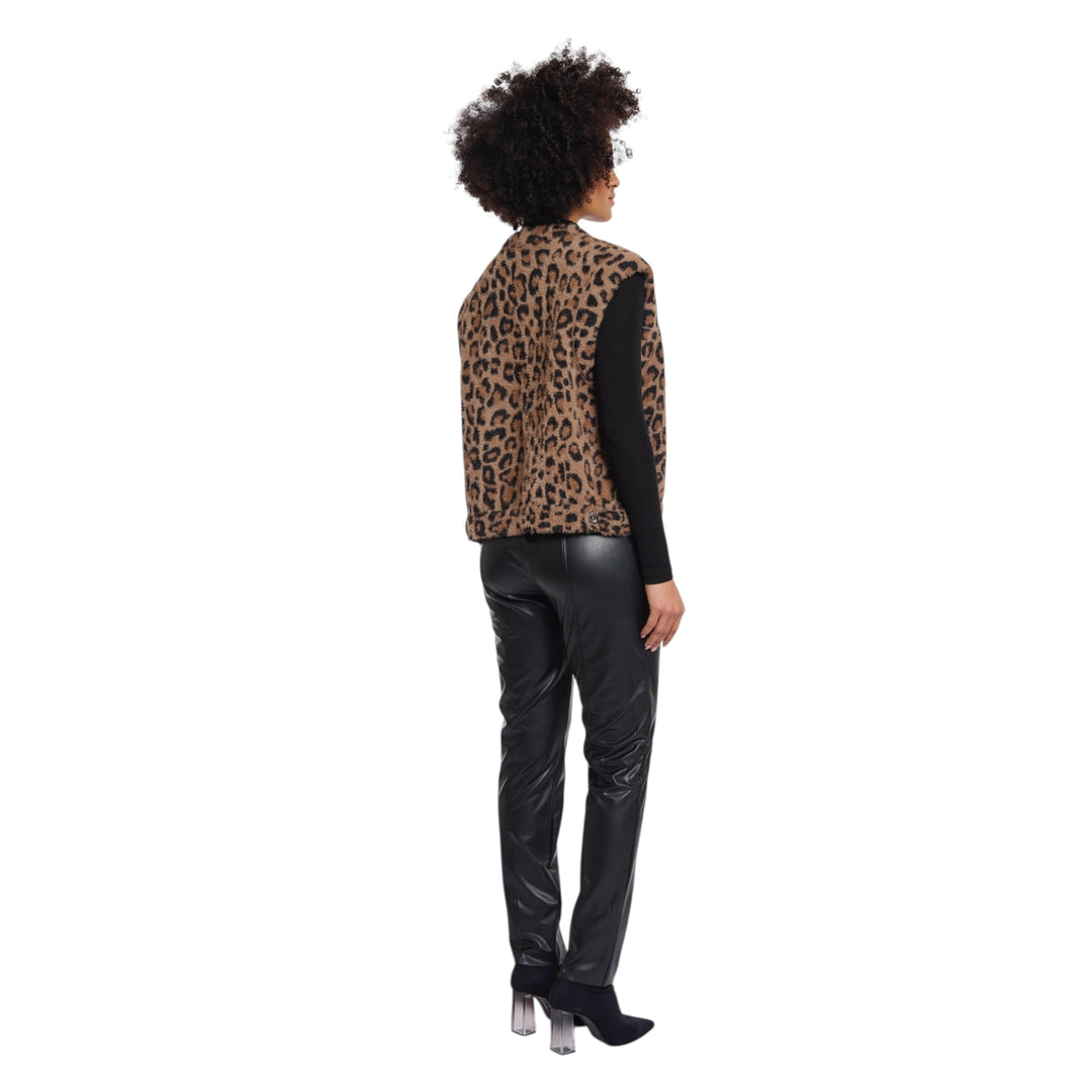 Rino & Pelle Elona Short Waistcoat Leopard