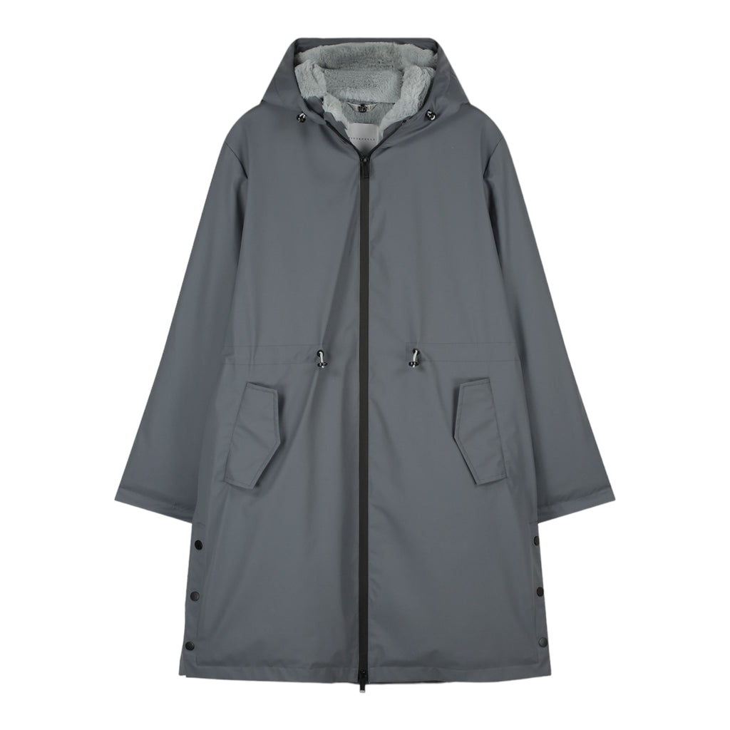 Rino-&-Pelle-Jiva-Raincoat-with-Faux-Fur-Night-Blue-Product-Image-Front-View