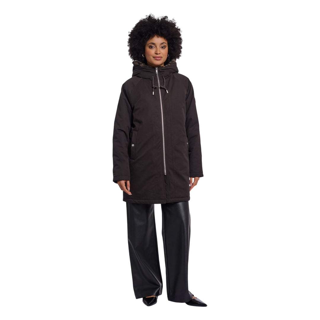 Rino & Pelle Lindy Parka Peated and Brown Leopard