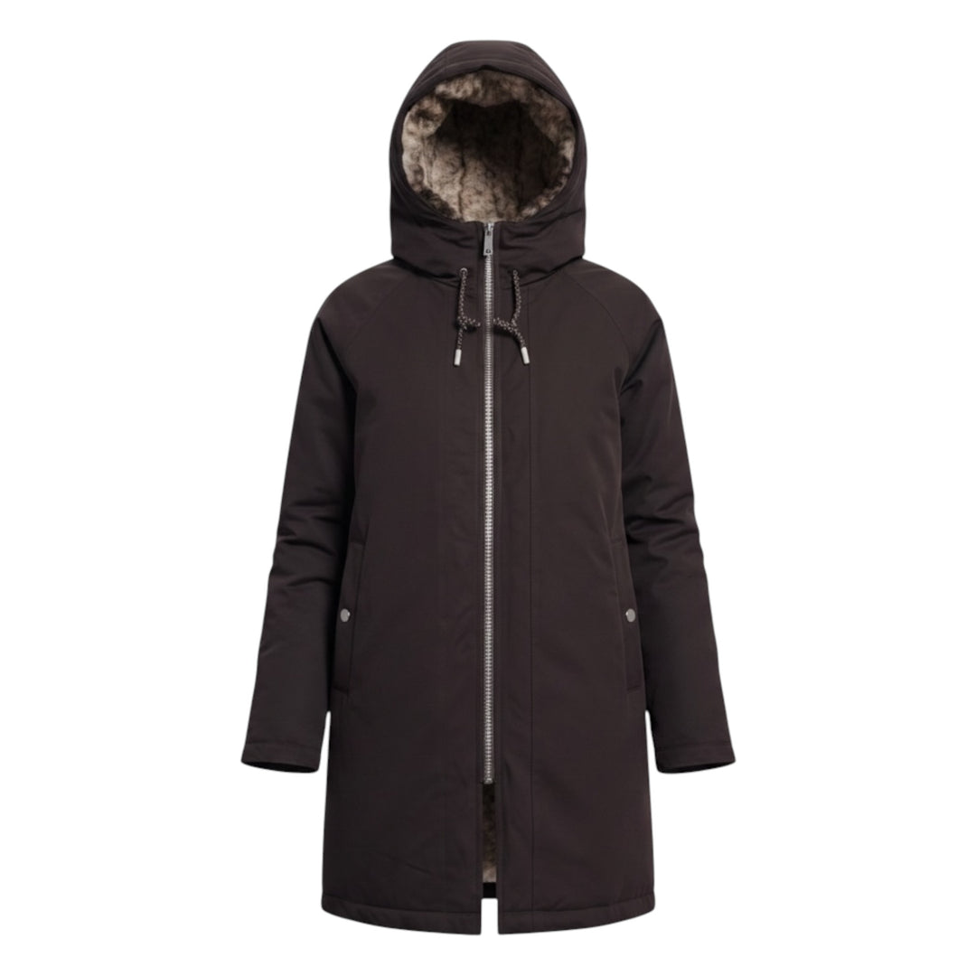 Rino & Pelle Lindy Parka Peated and Brown Leopard