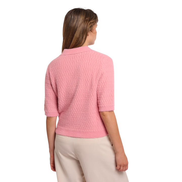 Rino & Pelle Moisa Open Neck Top Confetti Pink