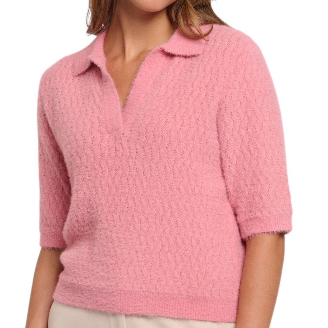 Rino & Pelle Moisa Open Neck Top Confetti Pink