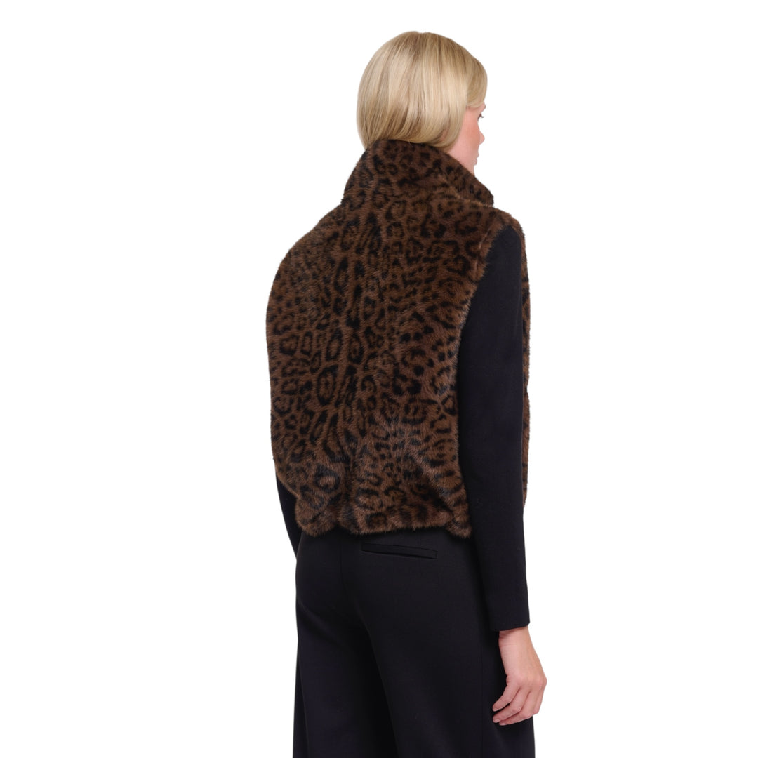 Rino & Pelle Nikki Short Waistcoat Leopard