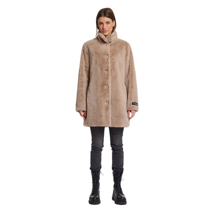 Rino & Pelle Nonna Faux Fur Coat Oat