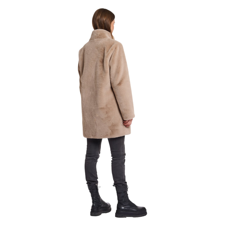 Rino & Pelle Nonna Faux Fur Coat Oat