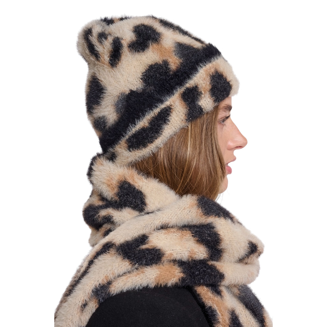 Rino & Pelle Raaza Beanie Hat Leopard