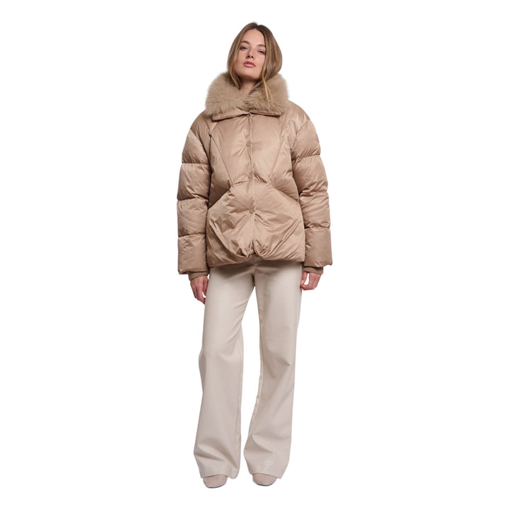 Rino & Pelle Sigi Double Layer Padded Coat Light Toast