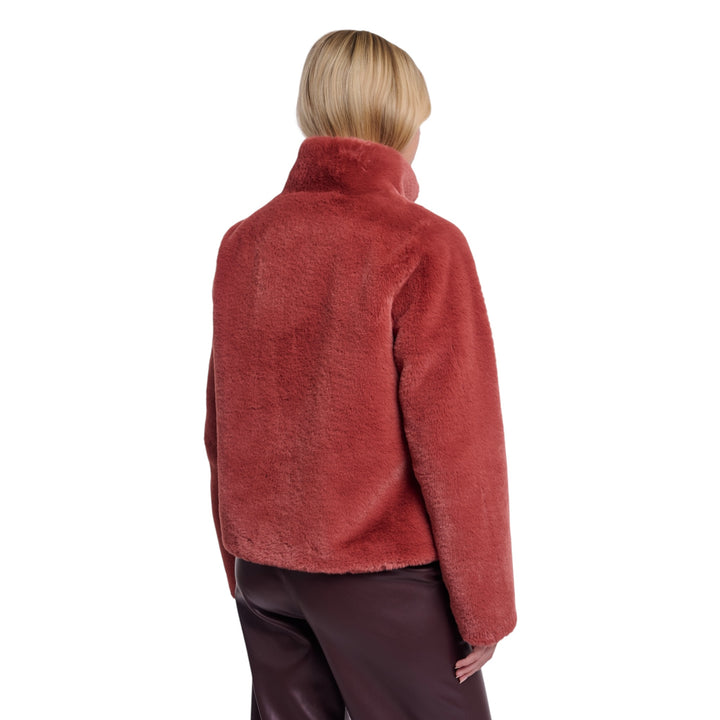 Rino & Pelle Vie Faux Fur Jacket Antique Rouge
