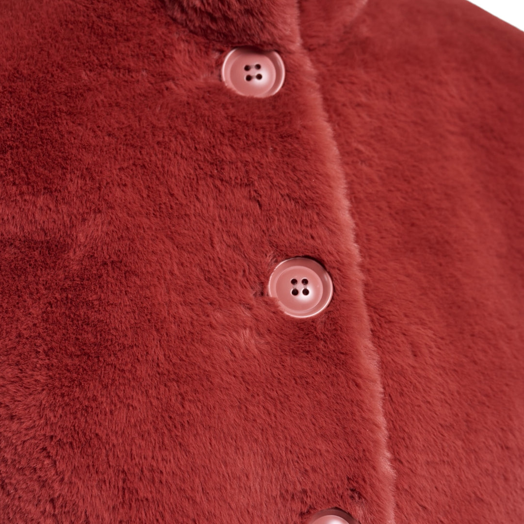 Rino & Pelle Vie Faux Fur Jacket Antique Rouge