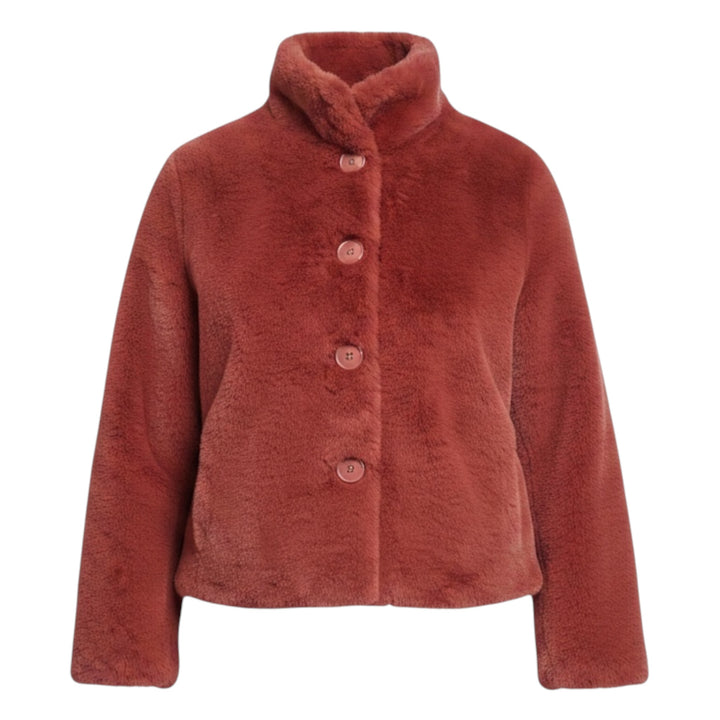 Rino & Pelle Vie Faux Fur Jacket Antique Rouge