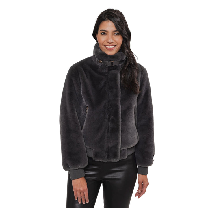 rino-pelle-ambra-short-faux-fur-jacket-graphite