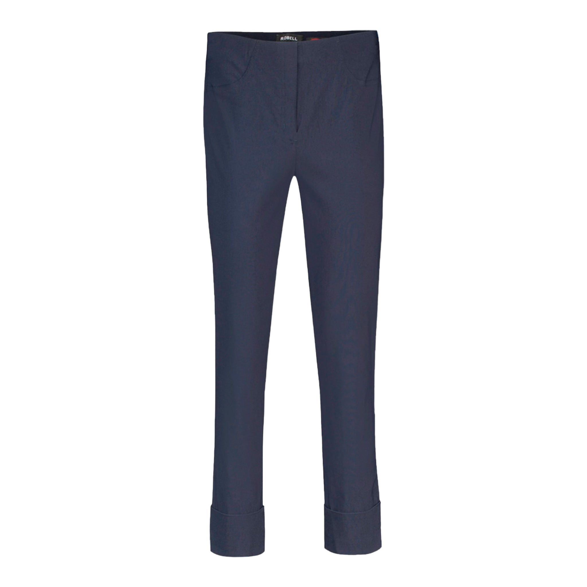 Robell_bella-09-Trousers-with-Cuff-Navy-Product-Image-Front-View