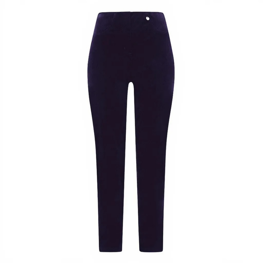 Navy blue pants on a white background
